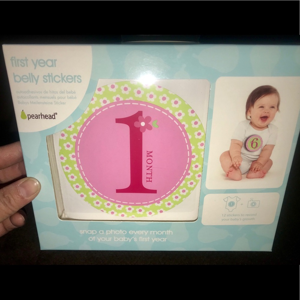 Girl first year belly stickers